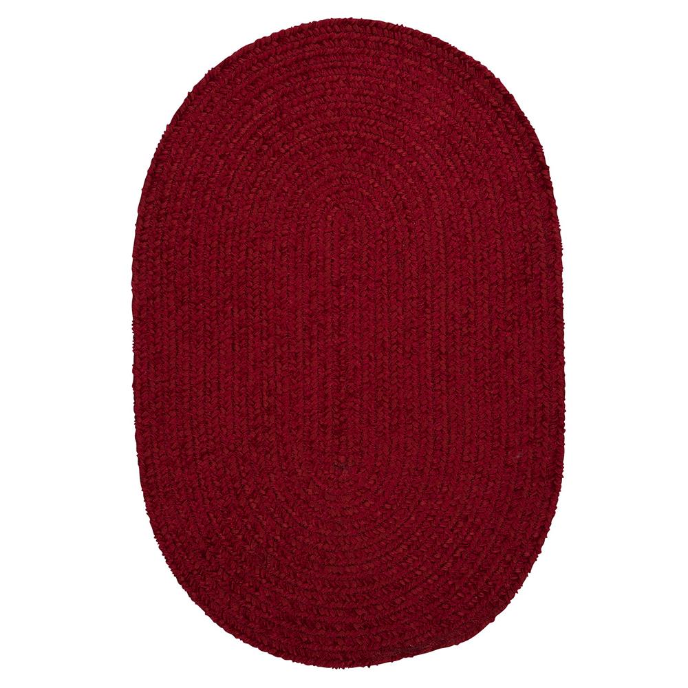 Colonial Mills BF08 Barefoot Chenille Bath Rug Red 1
